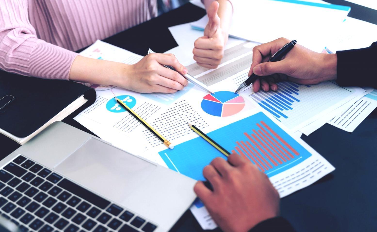 Financial dashboard showing market risk analysis with charts and data visualizations